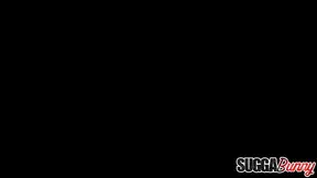 Lovely brunette MILF slaves to big dick