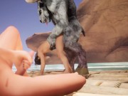 My straight friend gets fucked by a furry centaur for the first time | I'm watching