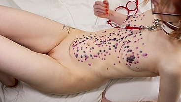 DSC12-5) Petite Spinner Reagan Reid First Hot Wax Play Followed by Old Man Fucking Her Who Leaves a Creampie