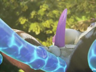 Wyrmlet's Swamp Adventure - Fur Shemale hentai Animation