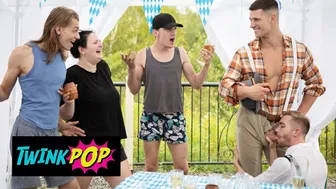 Muscular Malik Delgaty Swallows King Heart's Big Load at Oktoberfest