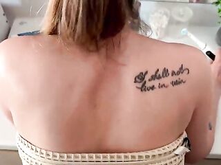 That Booty Was Also Much - Stepson Loses Control When Stepmom Walks In In nature's garb