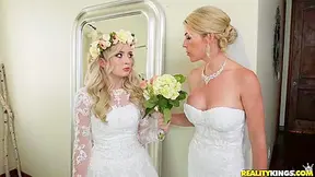 Wedding Lesbian Action - Kit Mercer, Lexi Lore And Mercer Kit