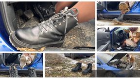 Stuck in the Wilderness in Boots and white Socks SD