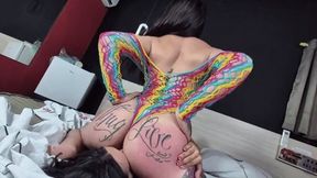 I'm going to spank your butt until it's red so you'll sit on me. By Amanda Becks and Anita Fox Cam Babi part 3