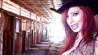 Canadian Cowgirl Shanda Fay Rides Her Pony Until He Cums