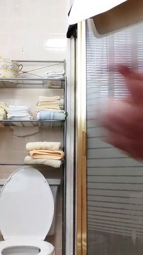 Jaw-dropping moment from "Jerking off my shaved cock"