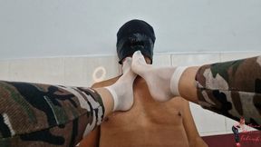 Foot worship, by Manu Albertine and Slave Luno, FULL HD