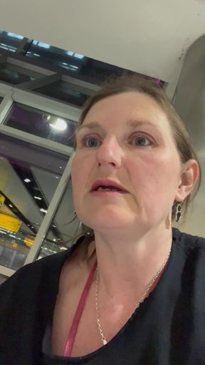 Bare Boobies at the Airport