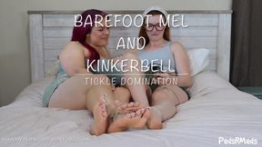 Barefoot Mel and Kinkerbell Tickle Domination