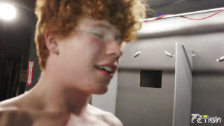 Rough sex blowjob, rough, cumshot, bareback, deep throat, curly hair &#8211; Jasper Rhodes, getting anally fucked