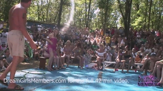 Raunchy Wet T-shirt Contest At A Nudist Resort