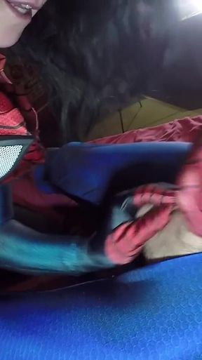 Natacha Guapa is spidergirl creampie 2