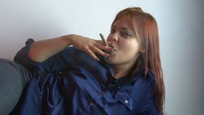 Sexy Cigar Smoker in Jeans 2012
