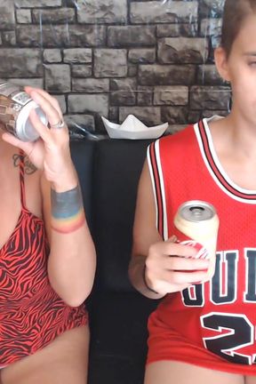 Soda burping tag team &amp; belly play