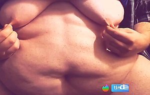 FAT Belly & Boobs - Moobs Play.  Saggy Fatty Tits