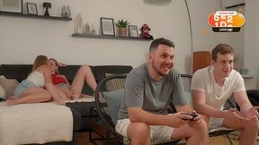 The Girls Made Each Other Orgasm. While Their Boys Played - Arisha Mills And Marimoore