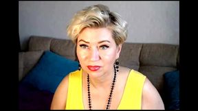 my wife is a cool webcam slut-14 .!. )) hot mature bitch in yellow dress...