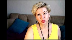 my wife is a cool webcam slut-14 .!. )) hot mature bitch in yellow dress...
