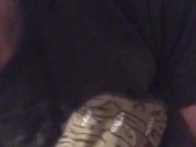 Diaper boy cums in Piss diaper on motorcycle