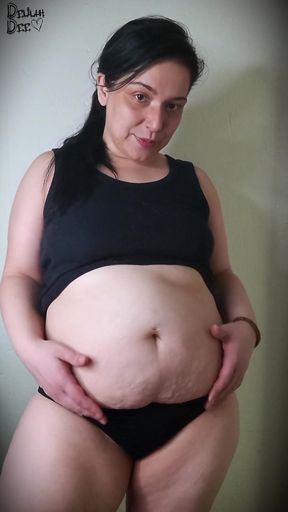 Curvy Modelling Gfe Belly Jiggle and JOI Countdown
