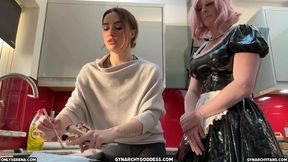 Elastic Band Punishment for Deficient Maid