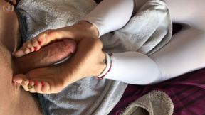 Footjob Using Barefeet and Slippers (1080p) Featuring Camilla Tootsie + Solesfeetclips