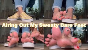 Airing Out My Sweaty Bare Feet in Slip-On Vans