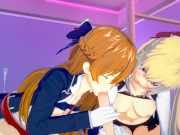 3Way with Girls Frontline Springfield and Virtual Youtuber Rion Takamiya