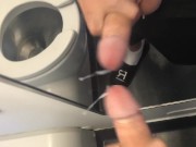 College Boy with Huge Dick Cums on Plane