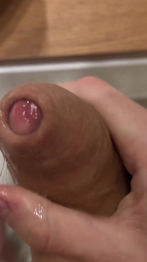 Jerking off in My Friend's Bathroom While He Rests!