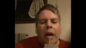 Eating my own cum