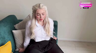 A shy cutie with a huge ass asks for help and gives her pink pussy for fucking in return!