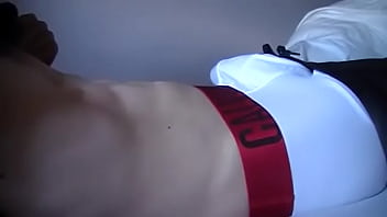 sagging calvin klein red boxers