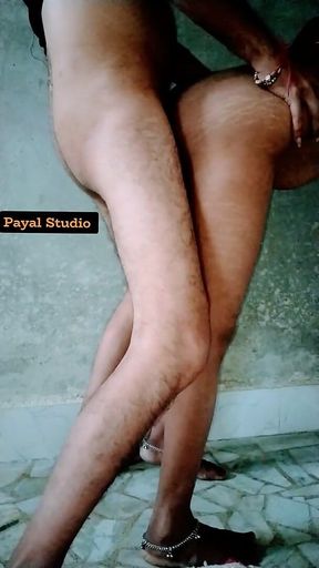 Standing Fucking with Horny Desi Wife Till Cum Inside