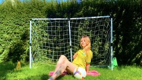 Brazilian Football Girl – Jersey Tease to Lingerie Orgasm