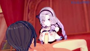 Hyakumantenbara Salome and I have intense sex in the bedroom. - Nijisanji VTuber Hentai