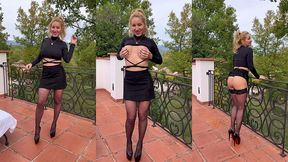 petite video erotique faite sur la terrasse