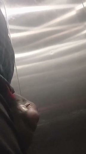 delivery boy dick flash in lift   Clip 2