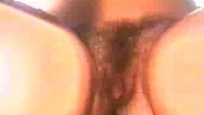 Fuzzy homemade video of horny chick showing off her hairy snatch in public