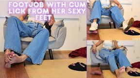 Lytta Blond - Shoejob and Footjob with Cum Lick before her Date and Record for Friends - FOOT WORSHIP - FOOTJOB - SHOEJOB - FEMALE DOMINATION - HUMILIATION - FEMDOM - CBT - HUMILIATION - SNEAKERS - FINDOM - CUCKOLD -