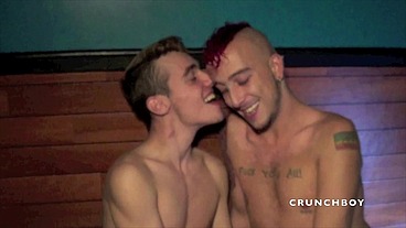 First gay experience for this sexy straight boy curious