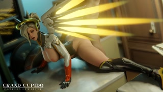 Mercy Taken from Behind on the Table Doggy [Grand Cupido]( Overwatch )