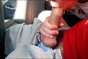 Twink Sucks Dick in Car and Swallows