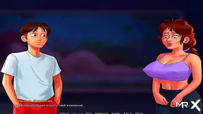 Stepmom Teaches Stepson Pleasure Lessons in Hot Summer Adventure Game
