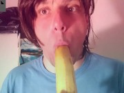 Banana Blowjob Suck