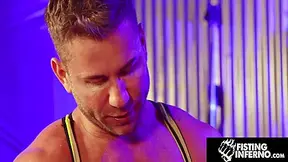 Chained Hunk Ethan Sinns Zapped & Pounded Bareback 12 Min