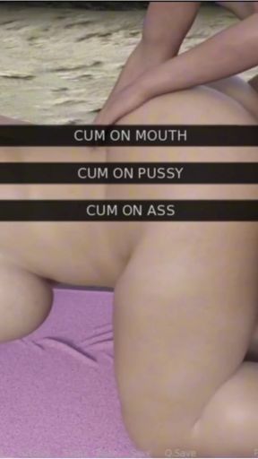 Fat Sluts On The Sun - Game Guy Fucks Milf On The Beach With Big Tits Girlfriend Swallows His Cum   Clip 1