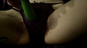 up close hairy pussy vibrator (real orgasm!)