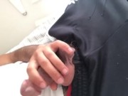 Cock pit view of sexy Arab